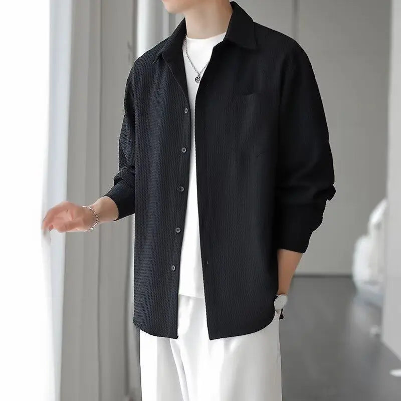 Veste-Chemise Homme – Style Décontracté