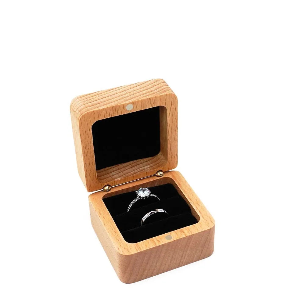 Boîte à Bijoux en Bois et Velours