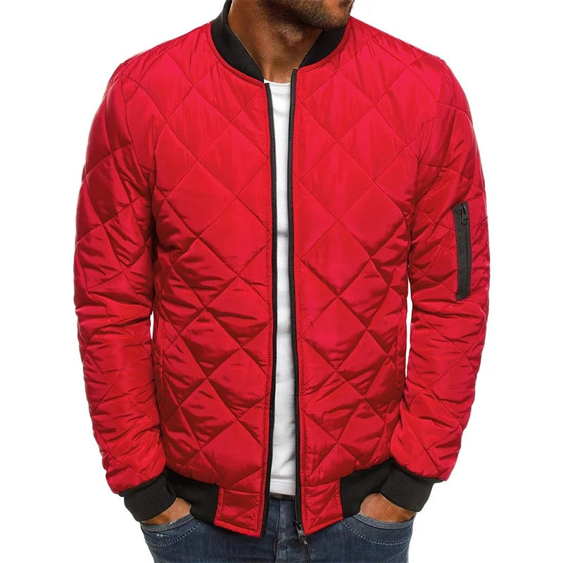 Veste Bomber Homme Col Baseball