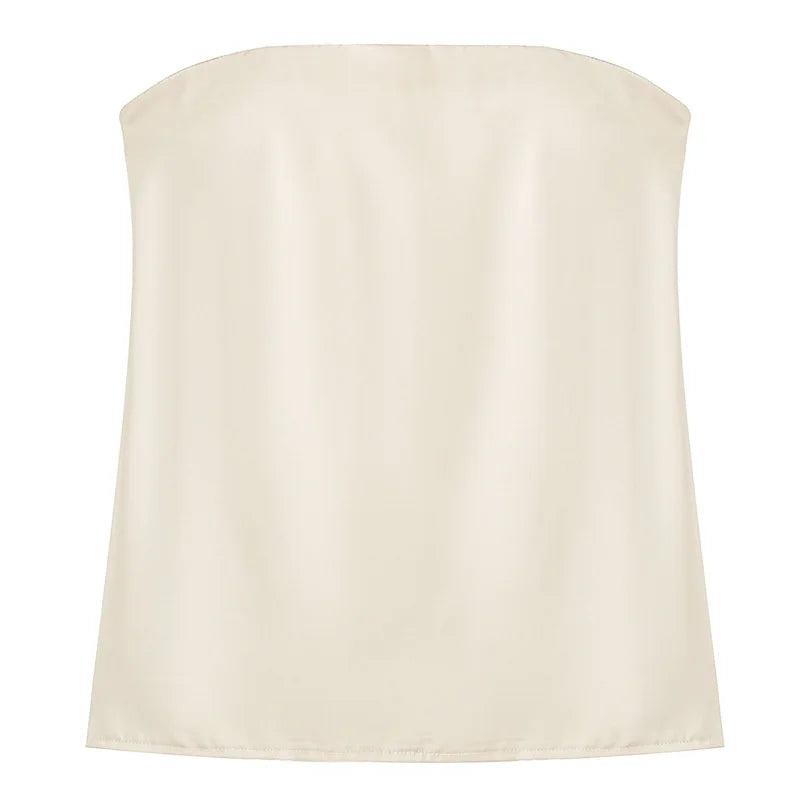 Ensemble 2 pièces pantalon en satin
