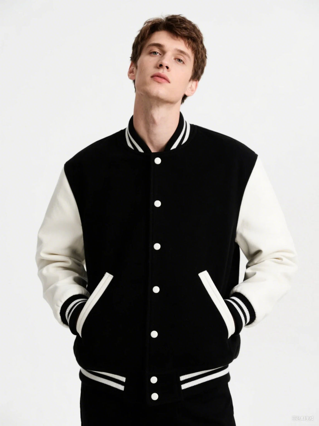 Veste Oversize Homme Noir & Blanc