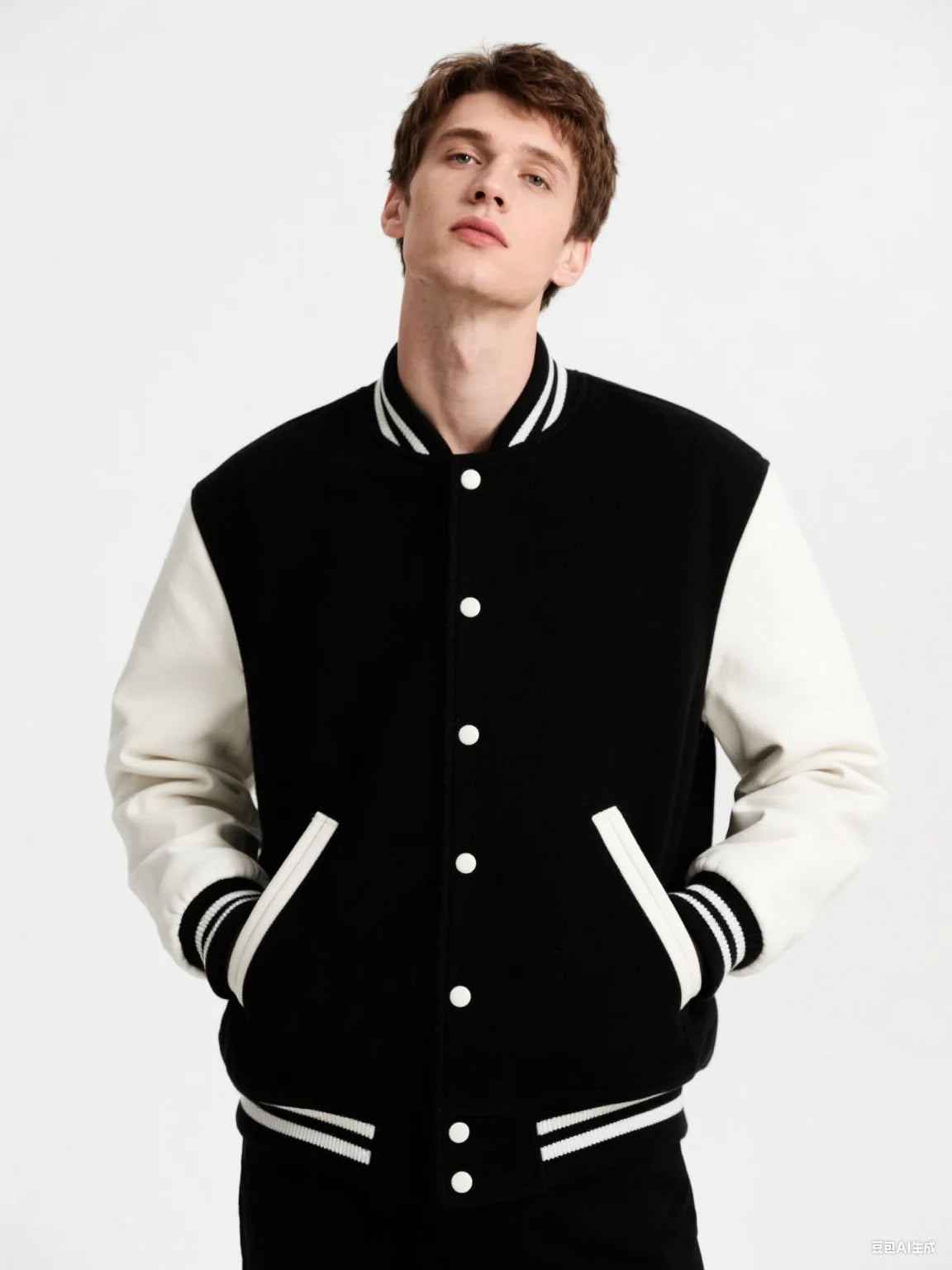 Veste Oversize Homme Noir & Blanc