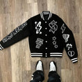 Veste Brodée Style Américain Homme