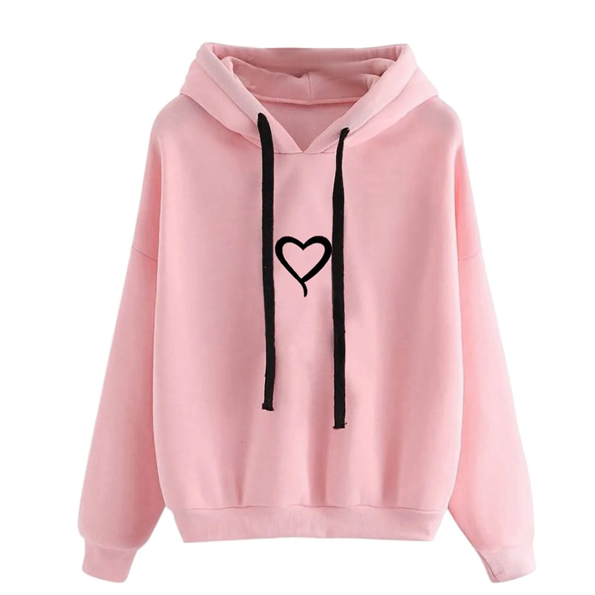 Ensemble Sweat à Capuche & Short Femme – Motif Cœur