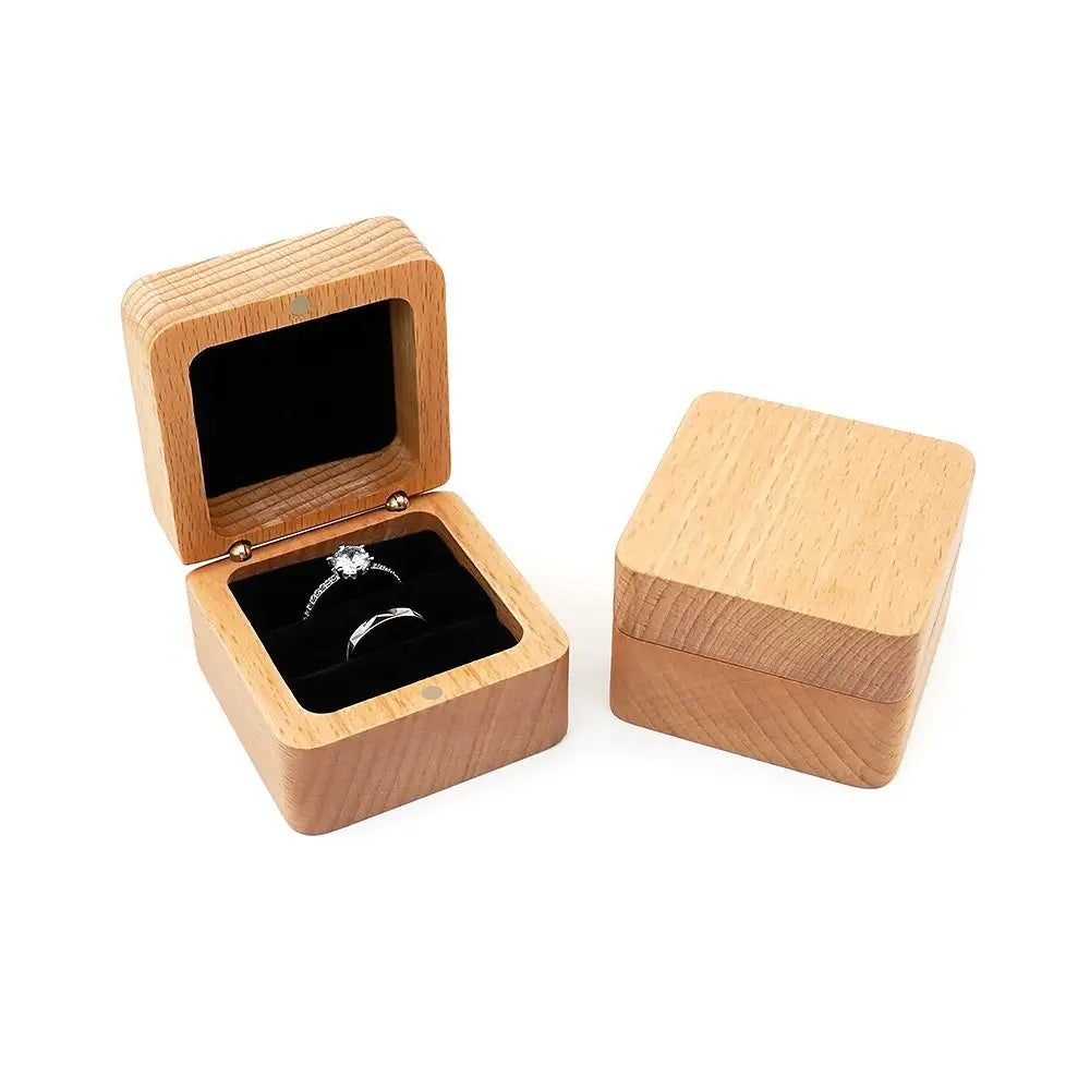 Boîte à Bijoux en Bois et Velours