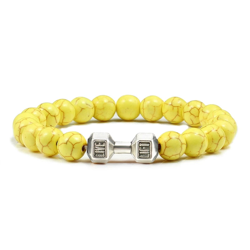 Bracelet en Pierre Volcanique Naturelle