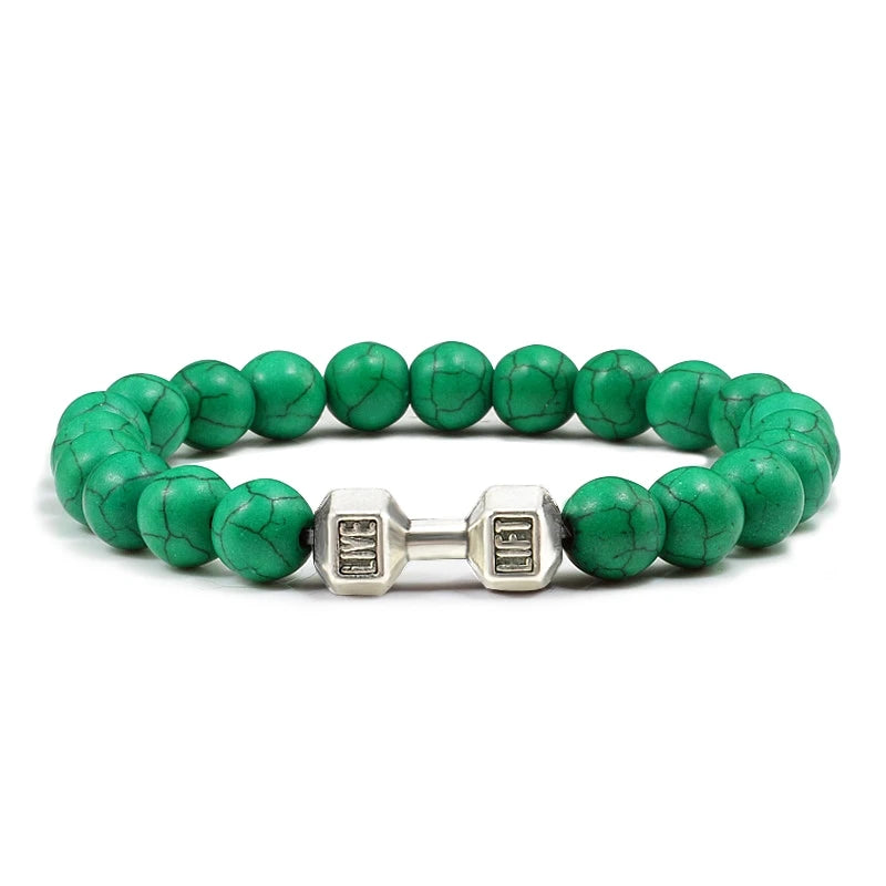 Bracelet en Pierre Volcanique Naturelle